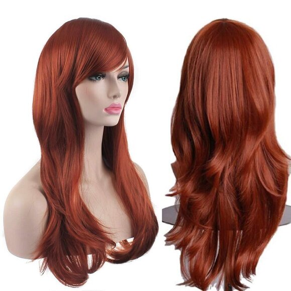 Akstore Accessories - 💫 Akstore Long Curly Hair Women Brown Heat Resistant 28-Inch 70cm Wig Cap